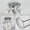 Douarnenez Ceiling Light chrome, 3-light sources
