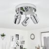 Douarnenez Ceiling Light chrome, 3-light sources