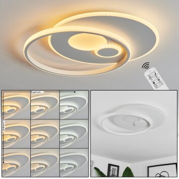 Selim Ceiling Light LED white, 1-light source, Remote control