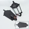 Hongkong Outdoor Wall Light black, silver, 1-light source, Motion sensor