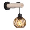 Globo PAULO Wall Light Ecru, black, 1-light source