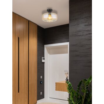 Globo GIUSEPPE Ceiling Light black, 1-light source