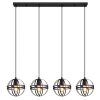 Globo TAMARA Pendant Light black, 4-light sources