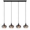 Globo MAXY Pendant Light black, 4-light sources