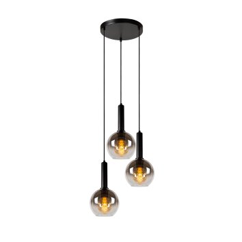 Lucide MARIUS Pendant Light black, 3-light sources