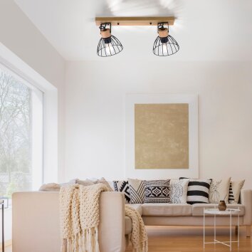 Leuchten-Direkt LAMI Ceiling Light Ecru, 2-light sources