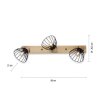 Leuchten-Direkt LAMI Ceiling Light Ecru, 3-light sources
