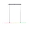 Leuchten-Direkt FELIX60 Pendant Light LED brushed steel, 2-light sources, Remote control, Colour changer