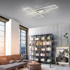 Leuchten-Direkt ASMIN Ceiling Light LED brushed steel, 1-light source, Remote control