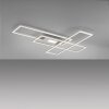 Leuchten-Direkt ASMIN Ceiling Light LED brushed steel, 1-light source, Remote control