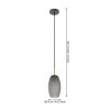Eglo BATISTA Pendant Light brass, black, 1-light source