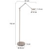 Steinhauer Soleil Floor Lamp LED brushed steel, 1-light source