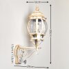 Lentua Outdoor Wall Light gold, white, 1-light source, Motion sensor