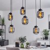 Arieux Pendant Light black, 6-light sources