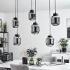 Arieux Pendant Light black, 6-light sources
