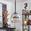 Koyoto  Pendant Light glass 15 cm clear, Smoke-coloured, 1-light source