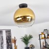 Koyoto  Ceiling Light glass 30 cm gold, clear, 1-light source