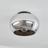Molloy Ceiling Light chrome, Smoke-coloured, 1-light source