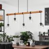 Afurada Pendant Light Ecru, black, 5-light sources