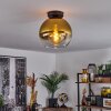 Koyoto  Ceiling Light glass 25 cm gold, clear, 1-light source