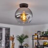 Koyoto  Ceiling Light glass 25 cm clear, Smoke-coloured, 1-light source
