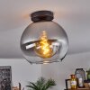 Koyoto  Ceiling Light glass 25 cm clear, Smoke-coloured, 1-light source