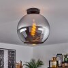 Koyoto  Ceiling Light glass 30 cm chrome, Smoke-coloured, 1-light source
