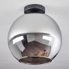 Koyoto  Ceiling Light glass 30 cm chrome, Smoke-coloured, 1-light source