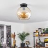 Koyoto  Ceiling Light glass 25 cm Amber, 1-light source