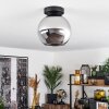 Koyoto  Ceiling Light glass 20 cm chrome, Smoke-coloured, 1-light source
