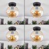 Koyoto  Ceiling Light glass 20 cm Amber, 1-light source