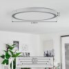 Finsrud Ceiling Light LED silver, 1-light source