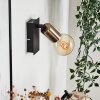 Laharie Wall Light antique brass, black, 1-light source