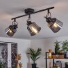 Safari Ceiling Light black, 3-light sources