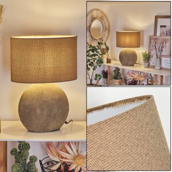 Manariz Table lamp brown, 1-light source