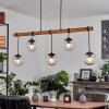 Afurada Pendant Light Ecru, black, 5-light sources
