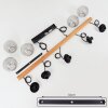 Afurada Pendant Light Ecru, black, 5-light sources