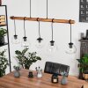 Afurada Pendant Light Ecru, black, 5-light sources