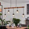 Afurada Pendant Light Ecru, black, 5-light sources