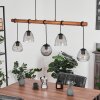 Afurada Pendant Light Ecru, black, 5-light sources