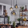 Koyoto  Pendant Light glass 15 cm, 20 cm, 25 cm clear, Smoke-coloured, 3-light sources