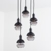 Ventosa Pendant Light Smoke-coloured, black, 5-light sources