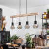 Bardhaman Pendant Light Ecru, black, 4-light sources