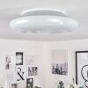 iDual Chloe Ceiling Light LED silver, white, 1-light source, Remote control, Colour changer