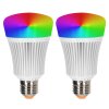 iDual E27 LED RGB 11 Watt 2200-6500 Kelvin 806 Lumen Set of 2 with remote control