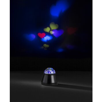 Wofi HERZEN table lamp LED black, 1-light source