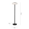 Paul Neuhaus Q-ETIENNE Floor Lamp LED black, 1-light source, Remote control