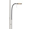 Steinhauer Turound UpLighter LED brushed steel, 2-light sources
