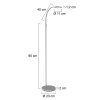 Steinhauer Turound Floor Lamp LED brushed steel, 1-light source