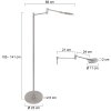 Steinhauer Turound Floor Lamp LED brushed steel, 1-light source